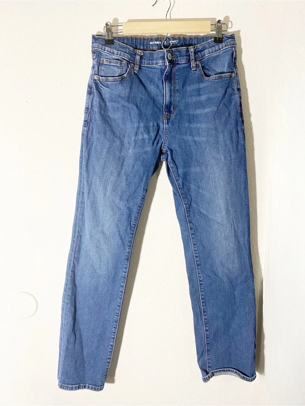 Old Navy Boys Lot of 2 Built-In Flex Straight Fit Blue Jeans 16
